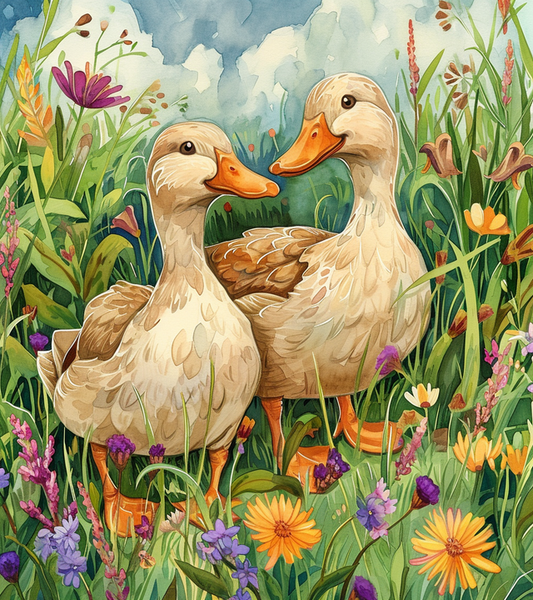 5D Diamond Painting - Zwei Enten