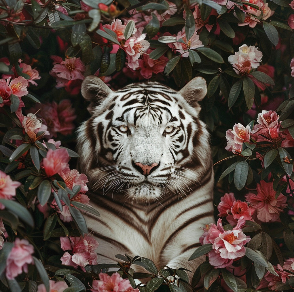 5D Diamond Painting - Tiger Im Busch