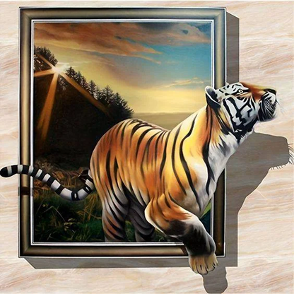 5D Diamond Painting - 3D Tiger