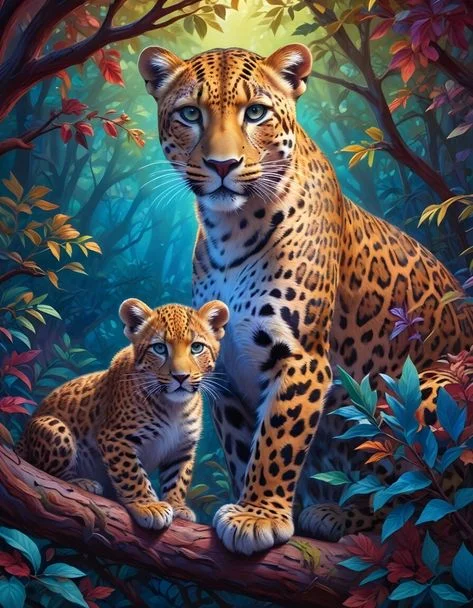 5D Diamond Painting - Leopard