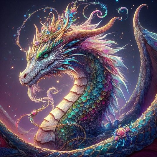 5D Diamond Painting - Drache