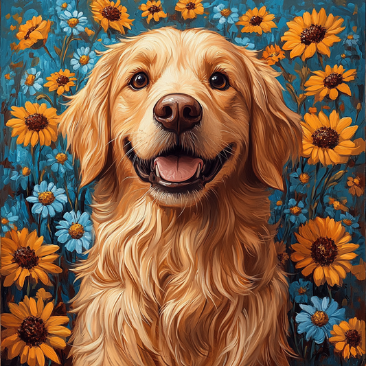 5D Diamond Painting - Niedlicher Hund