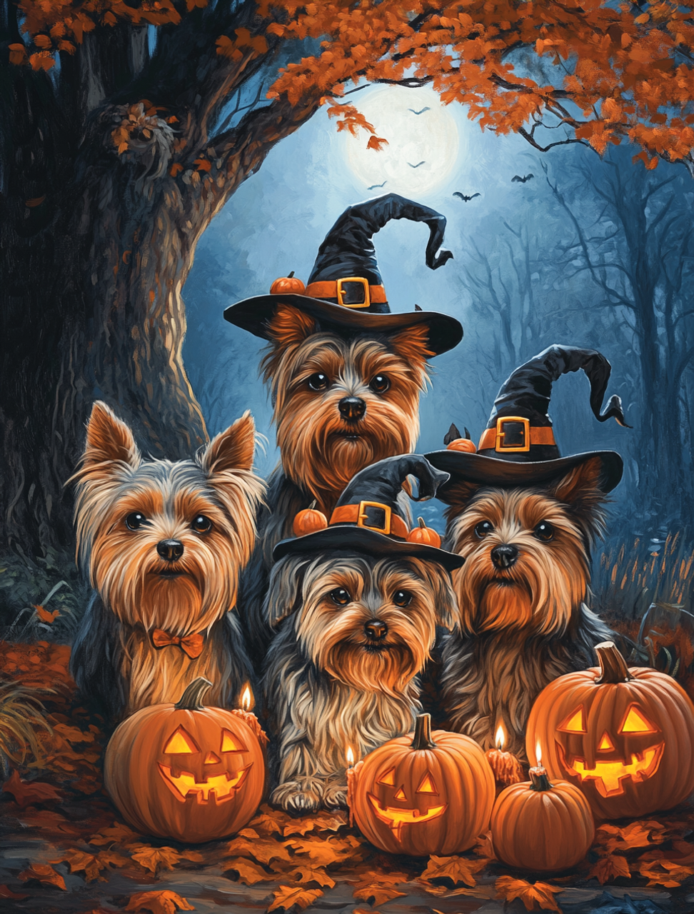 5D Diamond Painting - Halloween Welpe