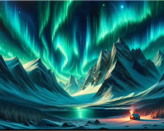 5D Diamond Painting - Aurora Borealis