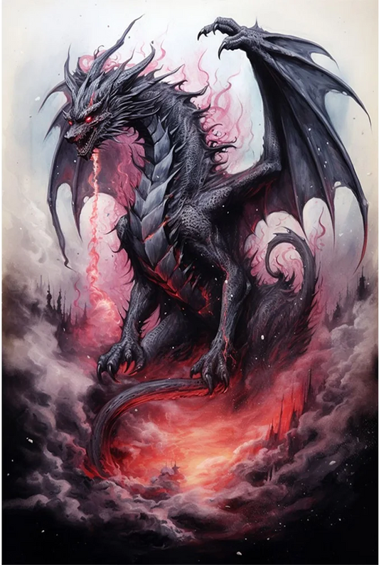 5D Diamond Painting - Drache