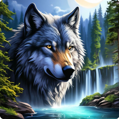 5D Diamond Painting - Wolf