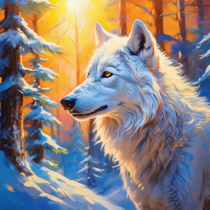 5D Diamond Painting - Wolf