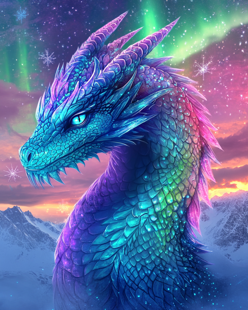 5D Diamond Painting  - Bunter Drache