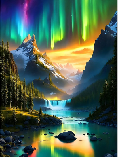 5D Diamond Painting  - Aurora Ansicht