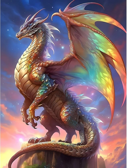 5D Diamond Painting  - Drache