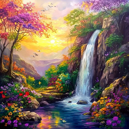 5D Diamond Painting - Wunderschöne Landschaft