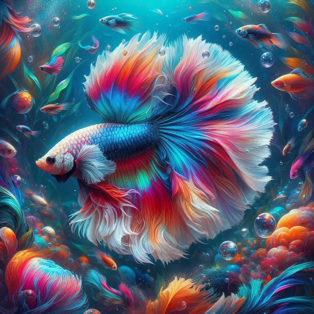 5D Diamond Painting - Wunderschöner Goldfisch