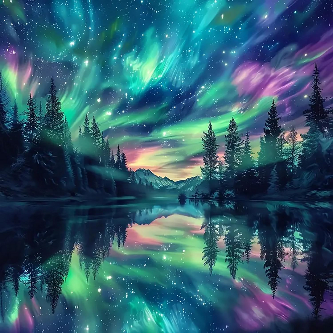 5D Diamond Painting - Aurora