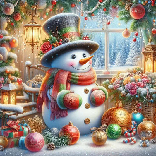 5D Diamond Painting - Schneemann