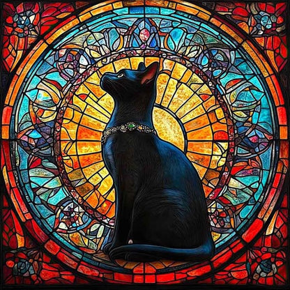 Malen nach Zahlen Black Cat