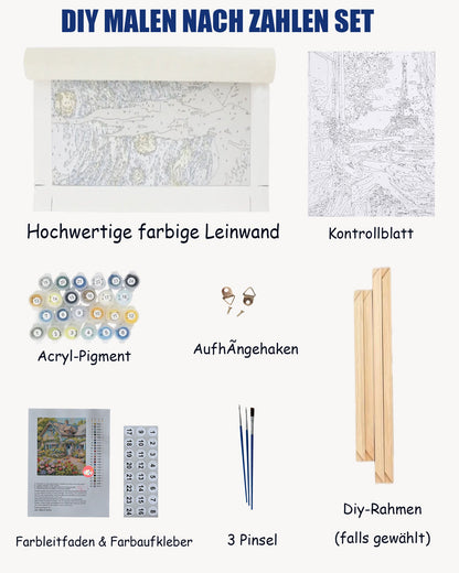 Was ist im Malen-nach-Zahlen-Set enthalten