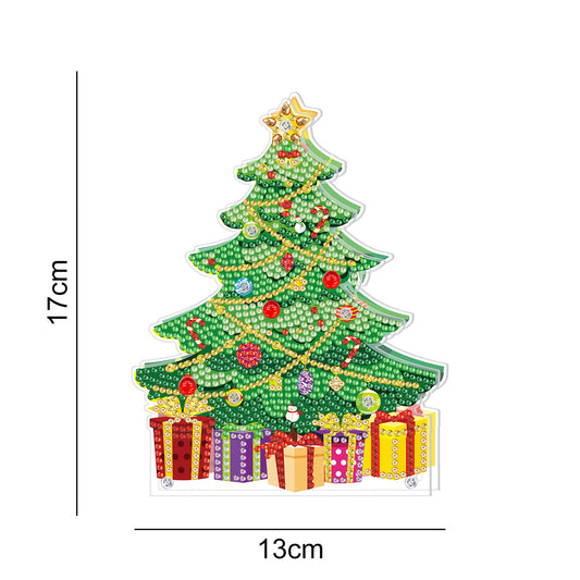 5D Diamond Painting Dekoration LED Licht Ornament - Weihnachtsbaum