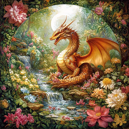 5D Diamond Painting - Drache