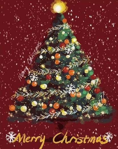 Malen nach Zahlen - Weihnachtsbaum