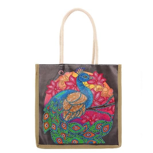 Diamond Painting Handtasche - Pfau